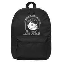 Be Rootin Be Tootin Be Shootin Be Kind Cowboy Opossum Lover 16 in Basic Backpack
