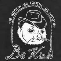 Be Rootin Be Tootin Be Shootin Be Kind Cowboy Opossum Lover Golf Towel