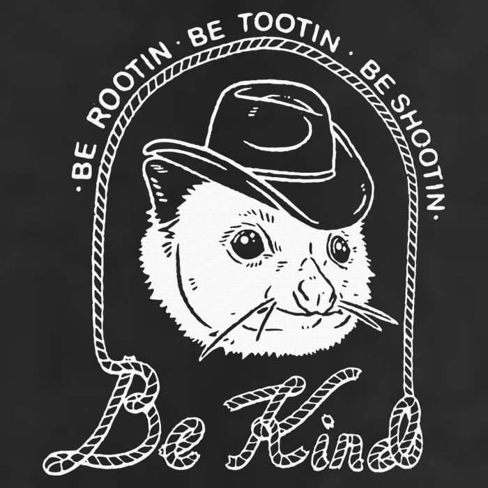 Be Rootin Be Tootin Be Shootin Be Kind Cowboy Opossum Lover Golf Towel