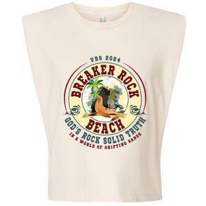 Breaker Rock Beach Gods Rock Solid Truth In A World Vbs Garment-Dyed Women's Muscle Tee