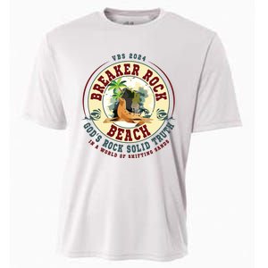 Breaker Rock Beach Gods Rock Solid Truth In A World Vbs Cooling Performance Crew T-Shirt