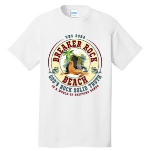 Breaker Rock Beach Gods Rock Solid Truth In A World Vbs Tall T-Shirt