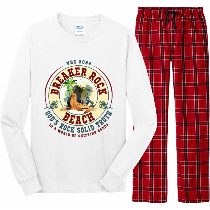 Breaker Rock Beach Gods Rock Solid Truth In A World Vbs Long Sleeve Pajama Set