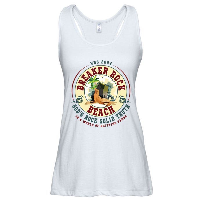 Breaker Rock Beach Gods Rock Solid Truth In A World Vbs Ladies Essential Flowy Tank