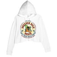 Breaker Rock Beach Gods Rock Solid Truth In A World Vbs Crop Fleece Hoodie