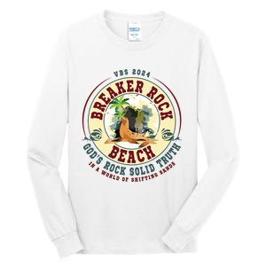 Breaker Rock Beach Gods Rock Solid Truth In A World Vbs Tall Long Sleeve T-Shirt