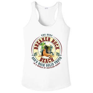 Breaker Rock Beach Gods Rock Solid Truth In A World Vbs Ladies PosiCharge Competitor Racerback Tank