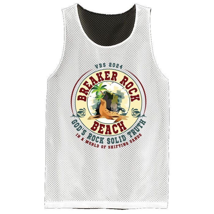 Breaker Rock Beach Gods Rock Solid Truth In A World Vbs Mesh Reversible Basketball Jersey Tank