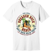 Breaker Rock Beach Gods Rock Solid Truth In A World Vbs Premium T-Shirt