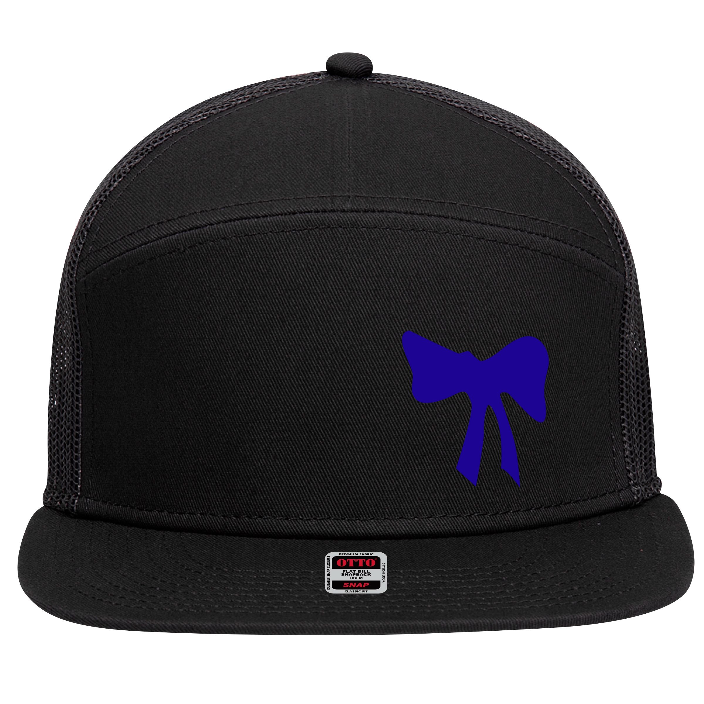Blue Ribbon 7 Panel Mesh Trucker Snapback Hat