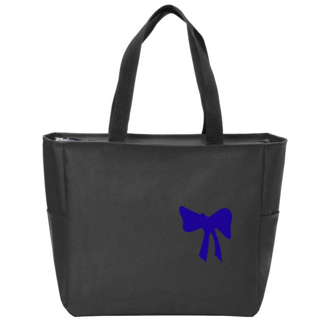 Blue Ribbon Zip Tote Bag