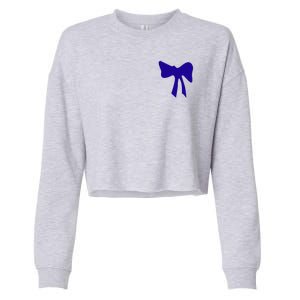 Blue Ribbon Cropped Pullover Crew