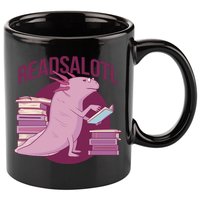 BookLover Readsalotl Bookworm Gift 11oz C Handle Ceramic Mug