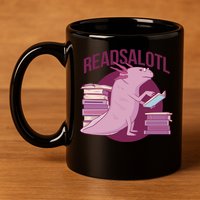 BookLover Readsalotl Bookworm Gift 11oz C Handle Ceramic Mug