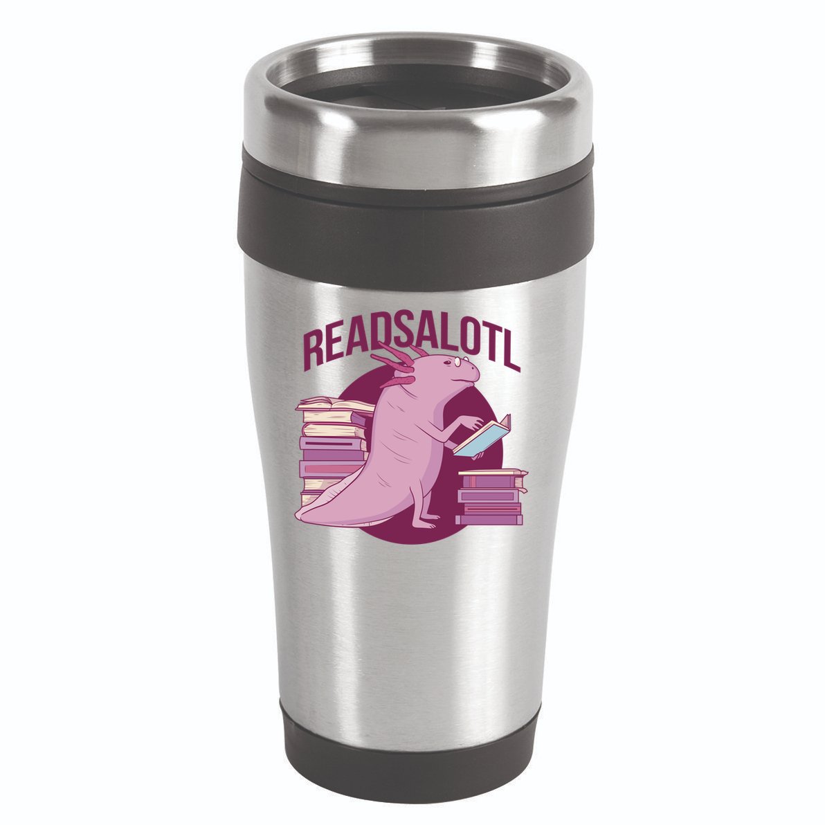 BookLover Readsalotl Bookworm Gift 16oz Travel Tumbler