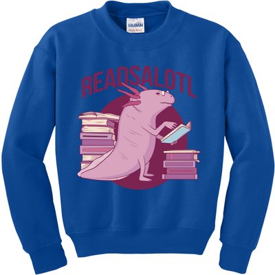 BookLover Readsalotl Bookworm Gift Kids Sweatshirt