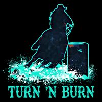 Barrel Racer Barrel Racing Horse Turn And Burn Teal Blue Cute Gift Impact Tech Backpack