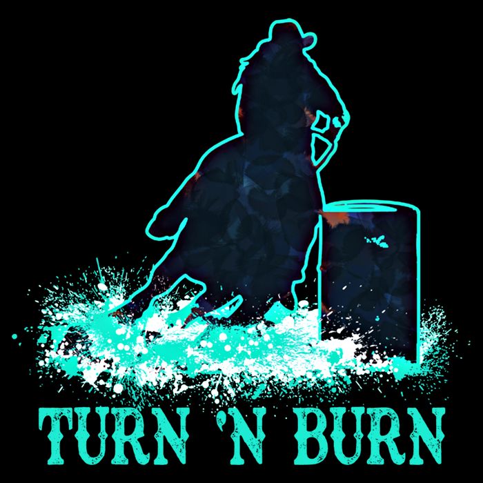 Barrel Racer Barrel Racing Horse Turn And Burn Teal Blue Cute Gift Impact Tech Backpack