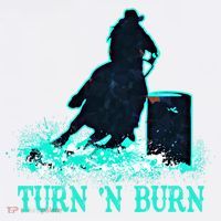 Barrel Racer Barrel Racing Horse Turn And Burn Teal Blue Cute Gift Tank Top