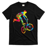 BMX Rider Bike Bicycle Stunt Racing Kids T-Shirt