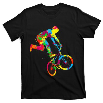 BMX Rider Bike Bicycle Stunt Racing Kids T-Shirt