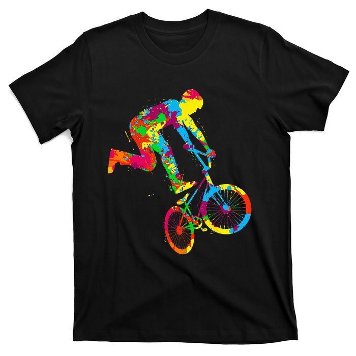 BMX Rider Bike Bicycle Stunt Racing Kids T-Shirt