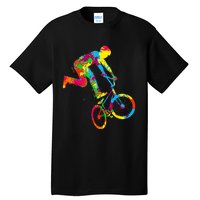 BMX Rider Bike Bicycle Stunt Racing Kids Tall T-Shirt