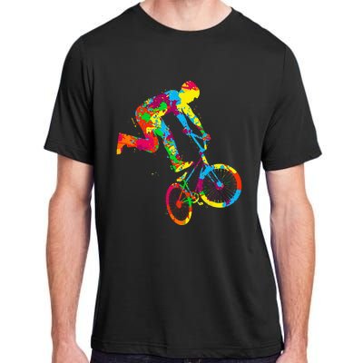 BMX Rider Bike Bicycle Stunt Racing Kids Adult ChromaSoft Performance T-Shirt