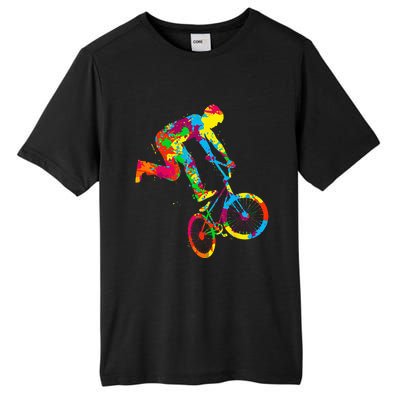 BMX Rider Bike Bicycle Stunt Racing Kids Tall Fusion ChromaSoft Performance T-Shirt