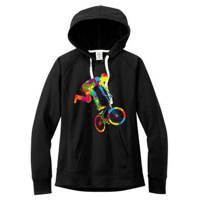 BMX Rider Bike Bicycle Stunt Racing Kids Women's Fleece Hoodie