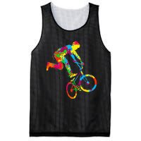 BMX Rider Bike Bicycle Stunt Racing Kids Mesh Reversible Basketball Jersey Tank