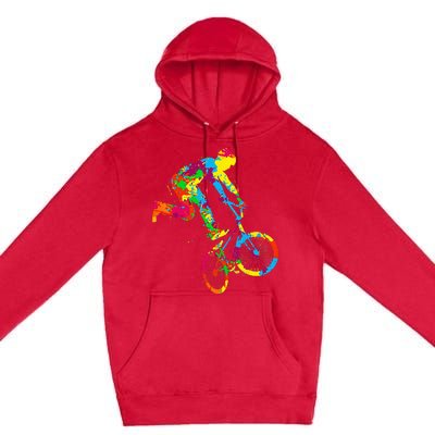 BMX Rider Bike Bicycle Stunt Racing Kids Premium Pullover Hoodie