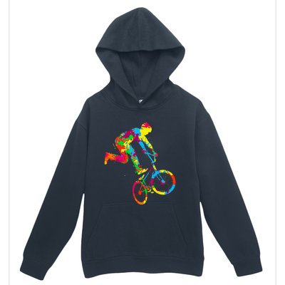 BMX Rider Bike Bicycle Stunt Racing Kids Urban Pullover Hoodie