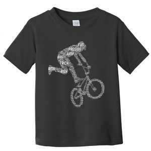 Bmx Rider Bike Bicycle Stunt Racing Toddler T-Shirt