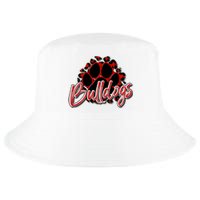 Bulldogs Red Black Cheetah School Sports Fan Team Spirit Cool Comfort Performance Bucket Hat