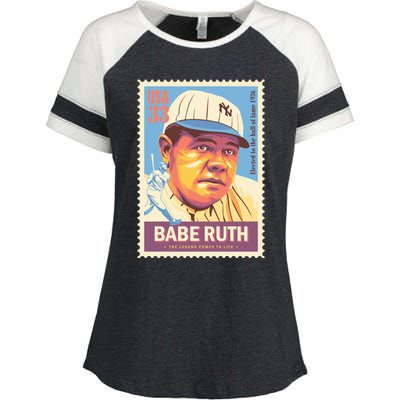 BABE RUTH Enza Ladies Jersey Colorblock Tee