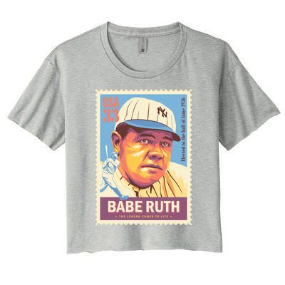 BABE RUTH Women's Crop Top Tee