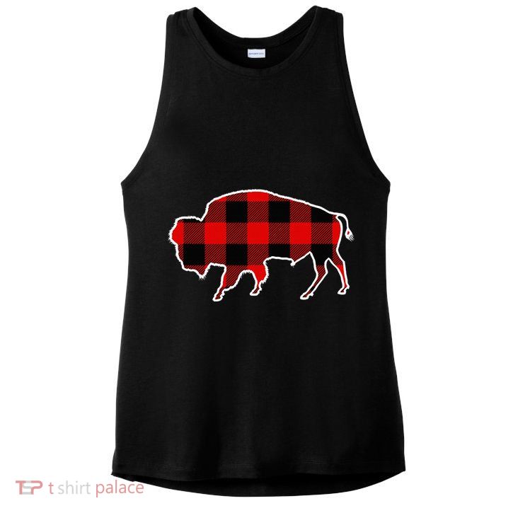 Buffalo Red Buffalo Plaid Tamaraw Matching Pj Family Gift Ladies PosiCharge Tri-Blend Wicking Tank