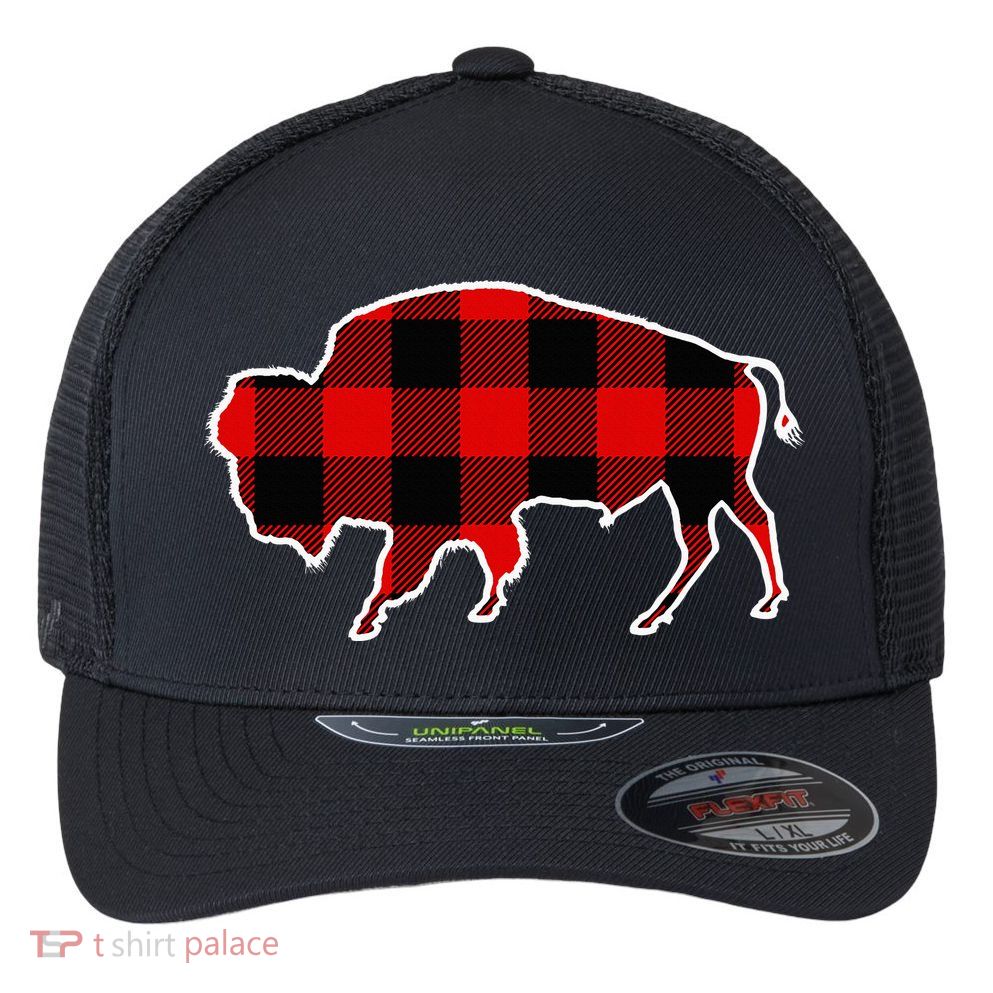 Buffalo Red Buffalo Plaid Tamaraw Matching Pj Family Gift Flexfit Unipanel Trucker Cap