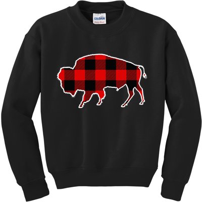 Buffalo Red Buffalo Plaid Tamaraw Matching Pj Family Gift Kids Sweatshirt
