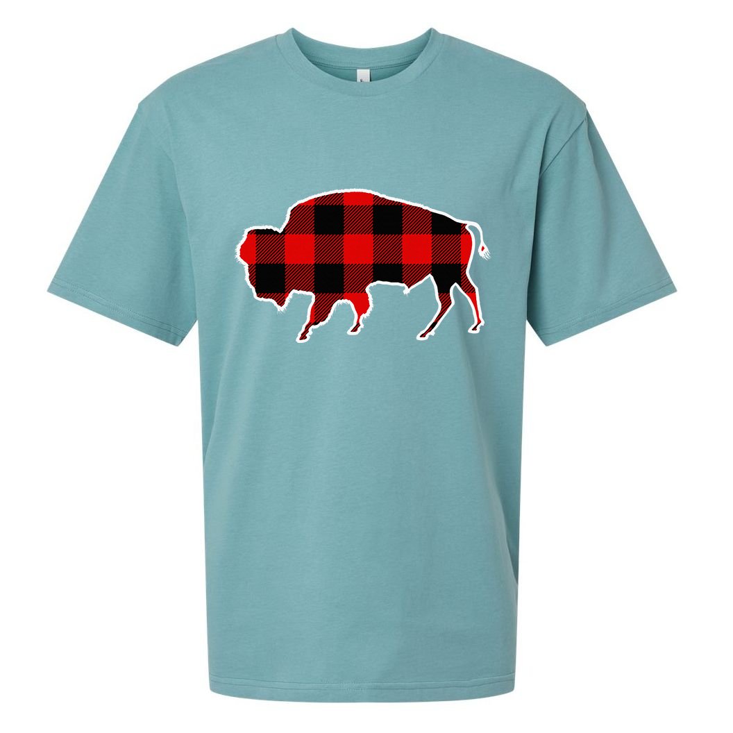 Buffalo Red Buffalo Plaid Tamaraw Matching Pj Family Gift Sueded Cloud Jersey T-Shirt