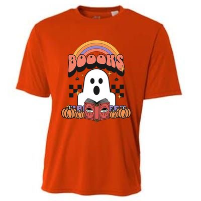 Booooks Reading Books Sarcastic Halloween Costume Boo Read Gift Cooling Performance Crew T-Shirt