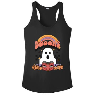 Booooks Reading Books Sarcastic Halloween Costume Boo Read Gift Ladies PosiCharge Competitor Racerback Tank