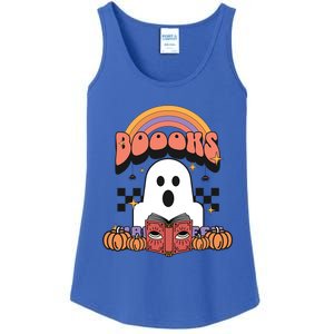 Booooks Reading Books Sarcastic Halloween Costume Boo Read Gift Ladies Essential Tank