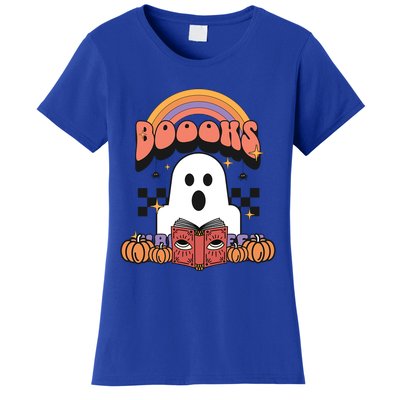 Booooks Reading Books Sarcastic Halloween Costume Boo Read Gift Women's T-Shirt