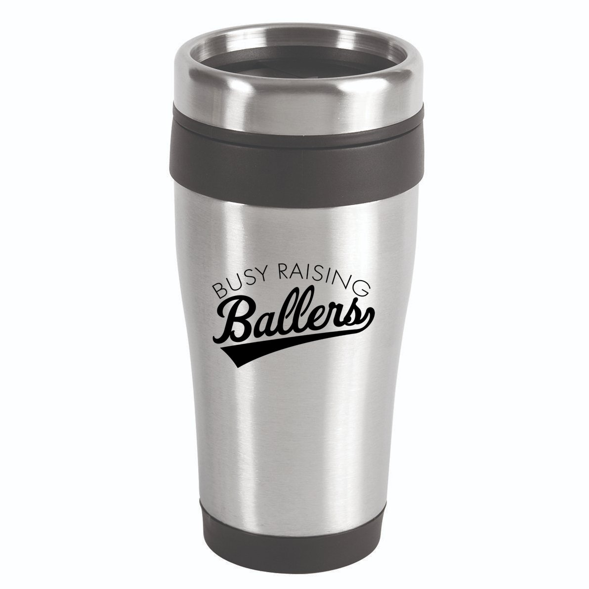 Busy Raising Ballers Baseball Mom And Parent Sports Great Gift 16oz Travel Tumbler