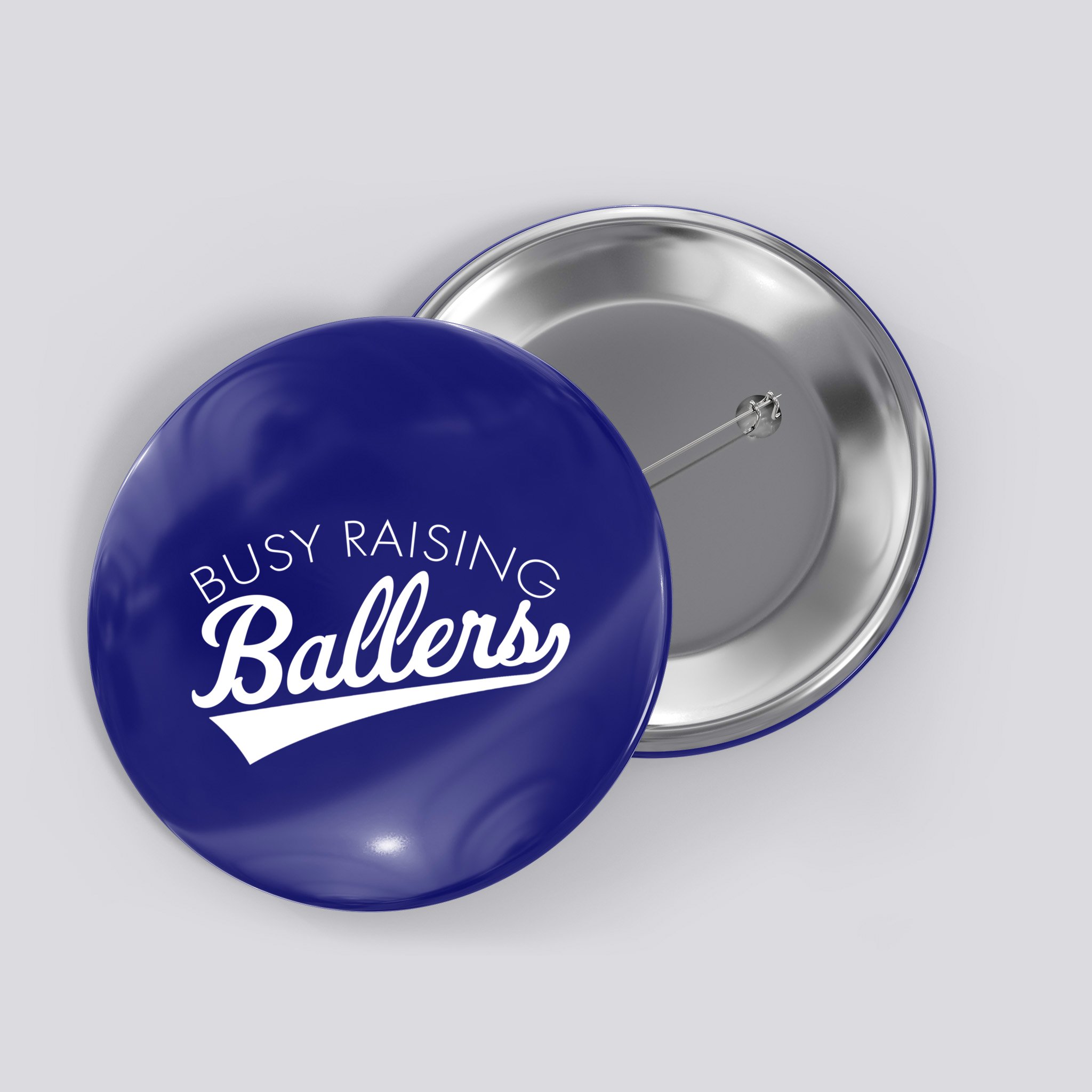 Busy Raising Ballers Baseball Mom And Parent Sports Great Gift Button
