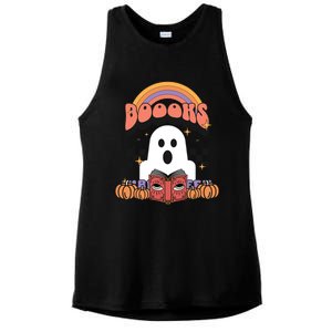 Booooks Reading Books Sarcastic Halloween Costume Boo Read Cool Gift Ladies PosiCharge Tri-Blend Wicking Tank