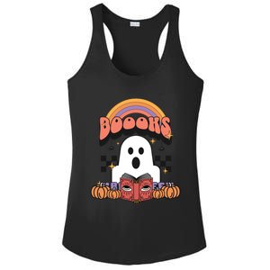 Booooks Reading Books Sarcastic Halloween Costume Boo Read Cool Gift Ladies PosiCharge Competitor Racerback Tank