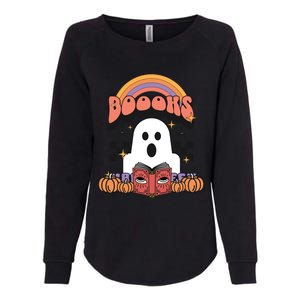 Booooks Reading Books Sarcastic Halloween Costume Boo Read Cool Gift Womens California Wash Sweatshirt